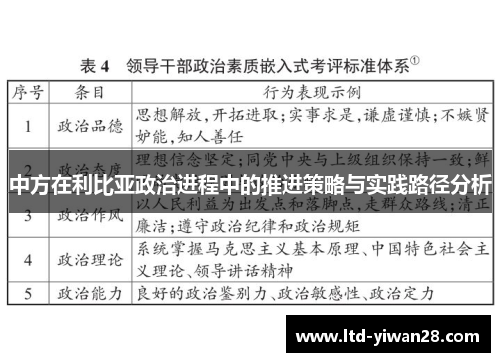 中方在利比亚政治进程中的推进策略与实践路径分析